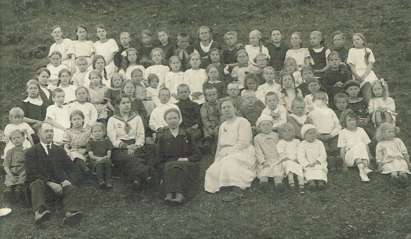 CCI pühapäevakool Vallimäel enne 1920.